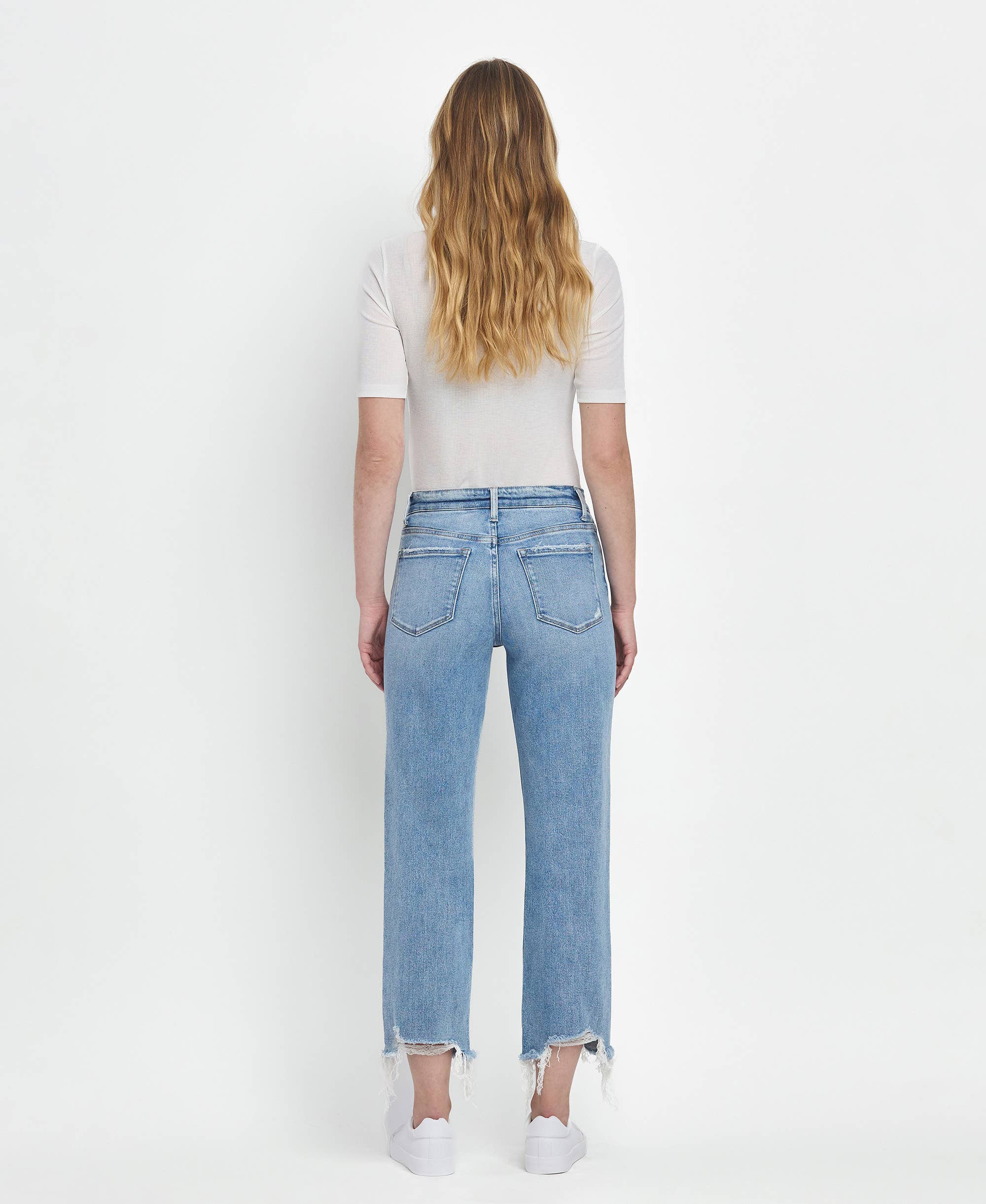 FONDLY HIGH RISE REGULAR STRAIGHT JEANS