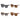 Rose Glam Square Sunglasses
