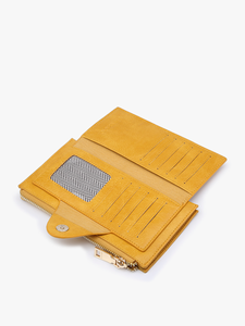 Black Kyla RFID Wallet w/ Snap Closure