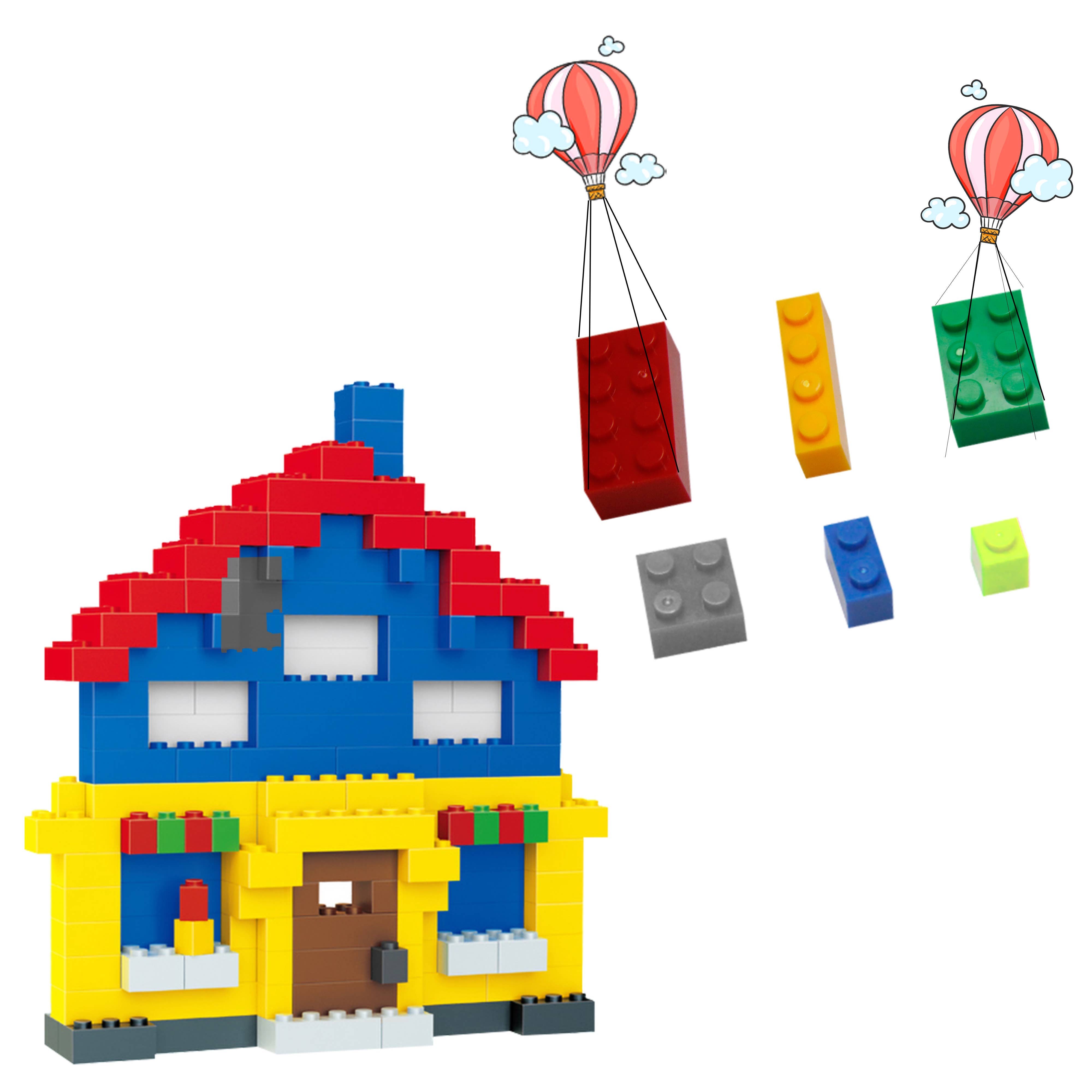 Brick Building Blocks - 1250pc