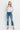 VERVET HIGH RISE CLEAN CUT HEM CROP FLARE JEANS