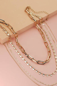 4 CHUNKY CHAIN LINK NECKLACE