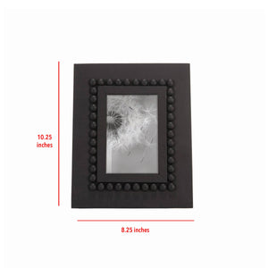 GiGi Black 4x6 Photo Beaded Farmhouse Wood Picture Frame