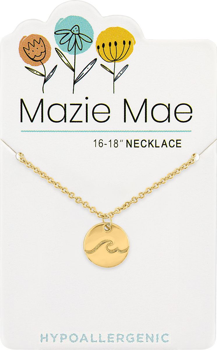 Gold Wave Mazie Mae Necklace