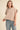 TAUPE CAP SLEEVE BLANKET STITCH SWEATER