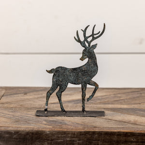 8" METAL TABLETOP DEER