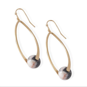 Beads in Teardrop Earring