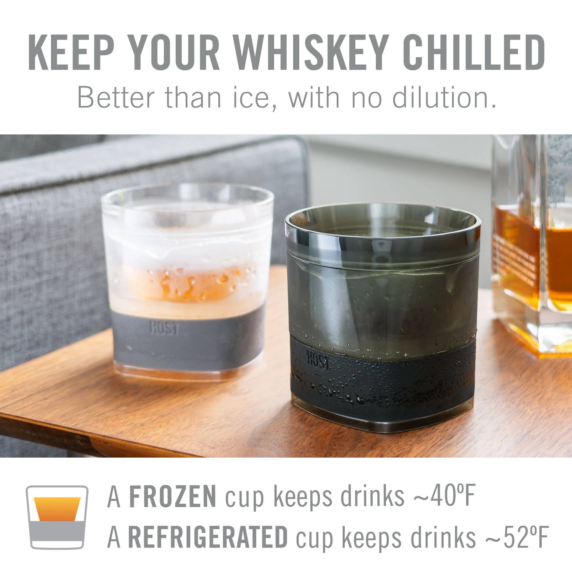 Whiskey FREEZE™ Insulated Cooling Cups - Smoke - Set of 2