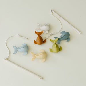 Silicone and Wood Fishing Play Set