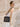 Natural/Brown Tara Micro Straw Crossbody/Wristlet w/ Front Zip Pocket