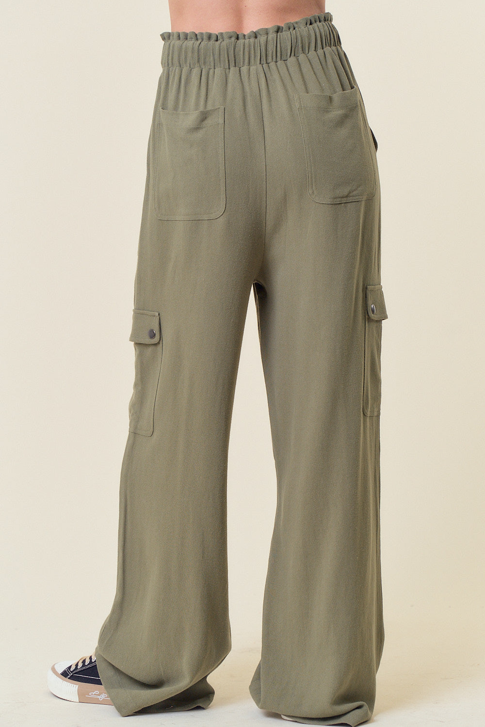 OLIVE CARGO PANTS