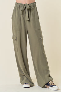 OLIVE CARGO PANTS