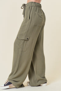 OLIVE CARGO PANTS