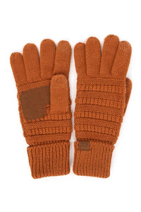 Navy C.C Knitted Touch Screen Compatible Gloves