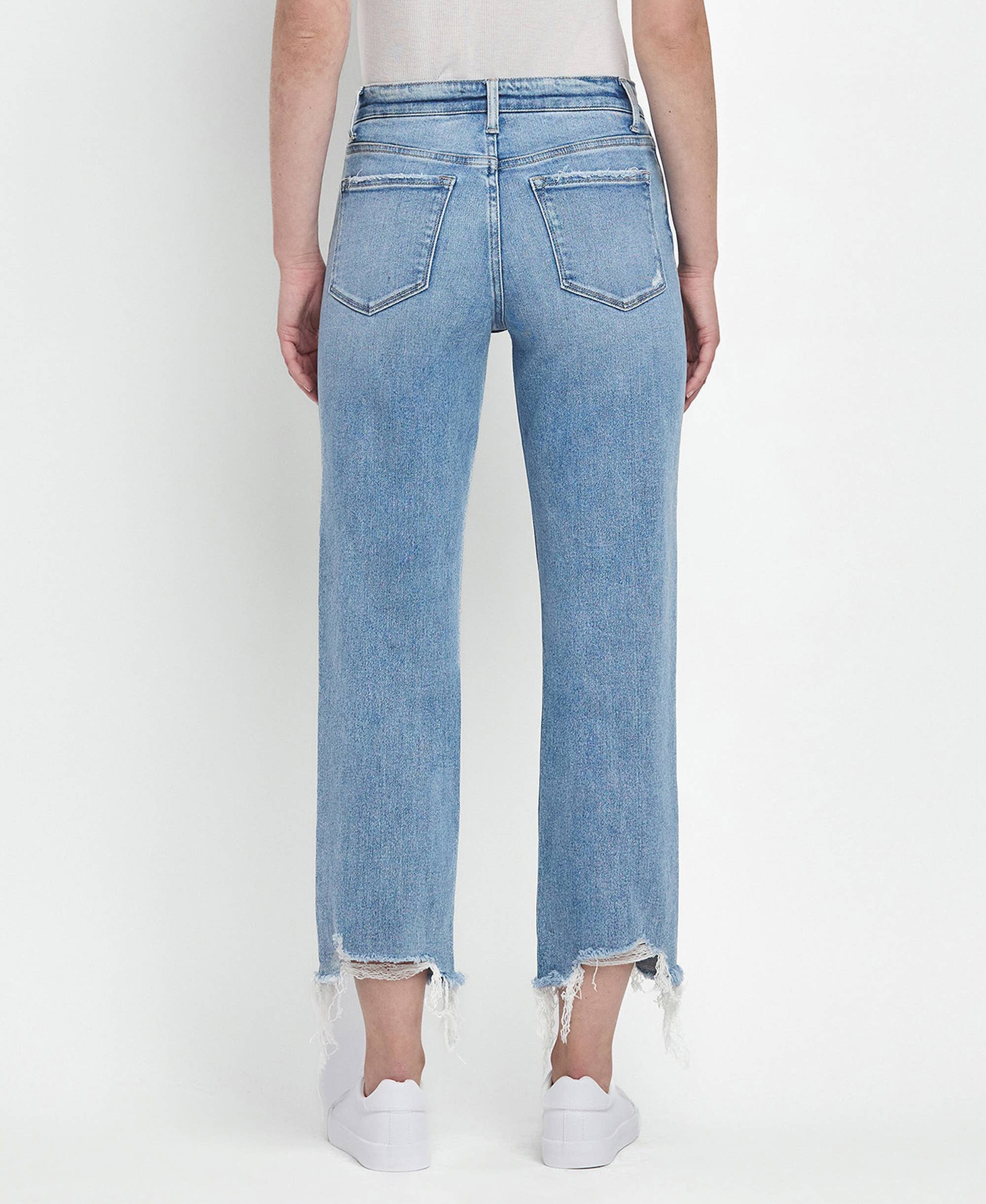 FONDLY HIGH RISE REGULAR STRAIGHT JEANS