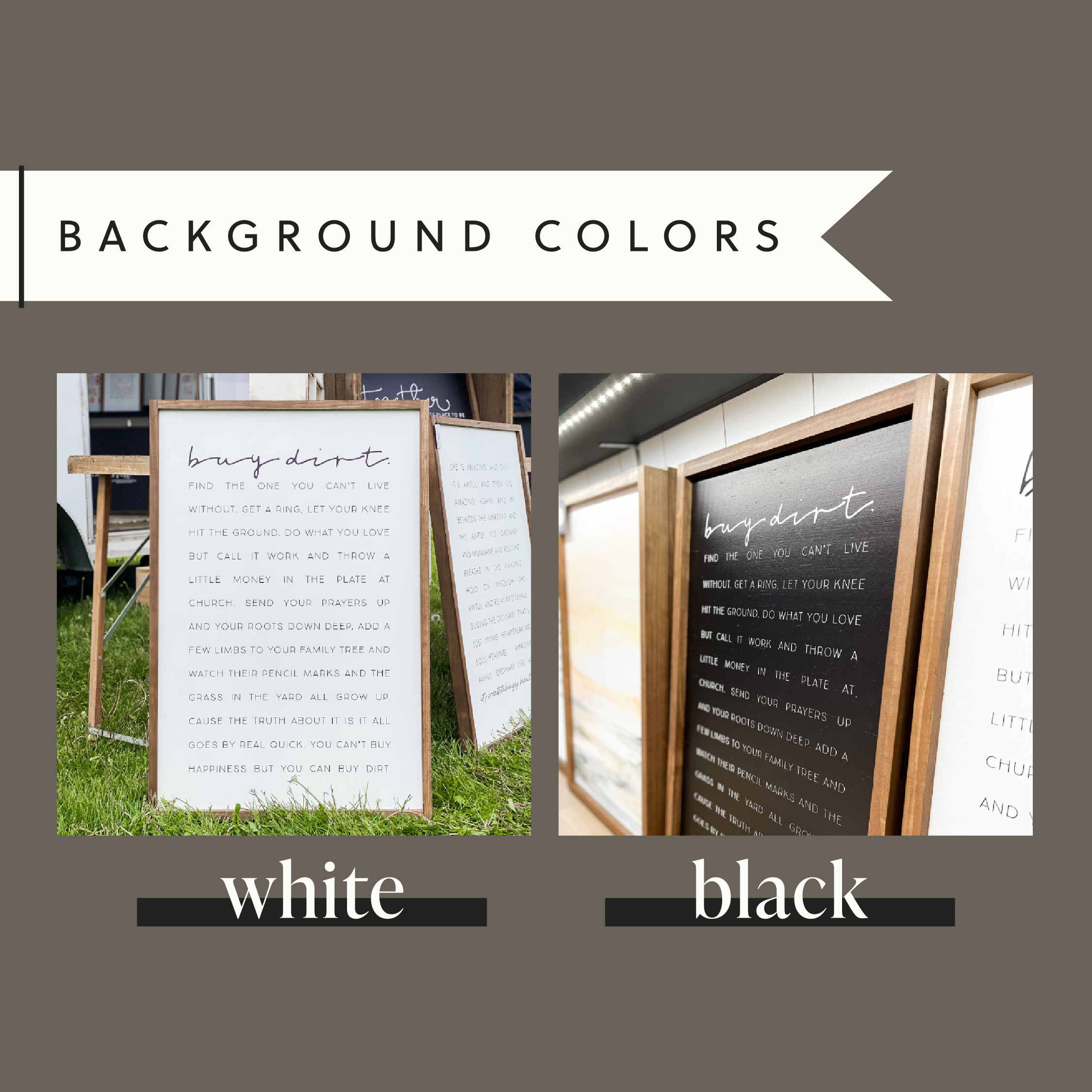 Buy Dirt - Horizontal | Wall Decor, Home Decor, Wall Art: 12x8"