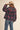 PLAID QUILTED JACKET WITH CONTRAST CORDUROY DETAIL
