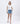 POWDER PUFF HIGH RISE PATCH POCKET DENIM SHORTS