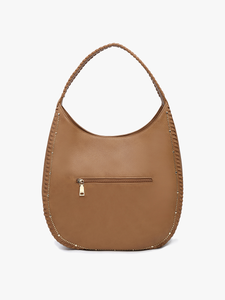 Leslie Studded Whipstitch Hobo