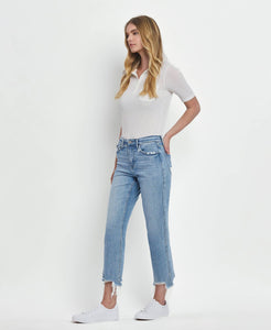 FONDLY HIGH RISE REGULAR STRAIGHT JEANS