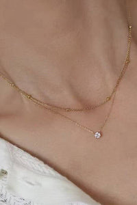 GOLD 18K STAINLESS STEEL TARNISH FREE NECKLACE SET