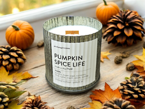 Pumpkin Spice Life Wood Wick Candle