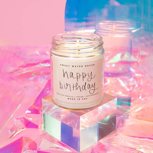 Happy Birthday 9 oz Soy Candle - Home Decor & Gifts