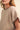 TAUPE CAP SLEEVE BLANKET STITCH SWEATER