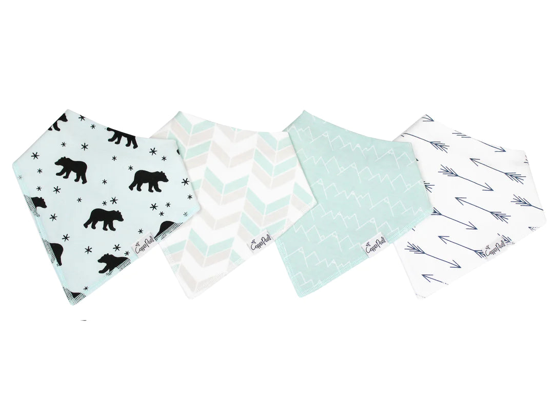 Archer Baby Bandana Bib Set (4-pack)