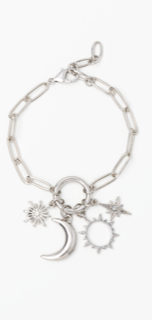 Silver Celestial Charm Bracelet