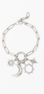 Silver Celestial Charm Bracelet