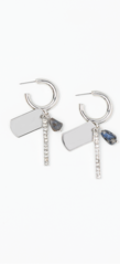 Blue Sticks & Stones Charm Earrings