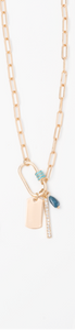 Turquoise Sticks & Stones Charm Necklace