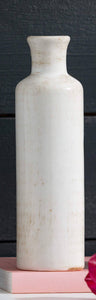 WHITE BOTTLE VASE