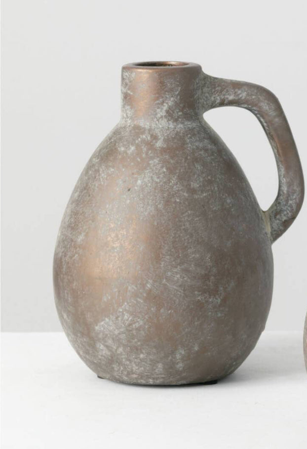 HANDLED BOTTLE VASE