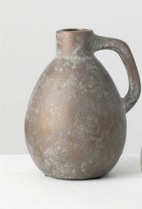 HANDLED BOTTLE VASE