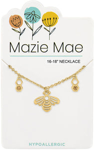 Gold Bee Mazie Mae Necklace