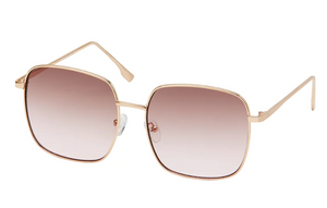 Jade Gold Square Sunglasses