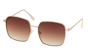 Jade Gold Square Sunglasses