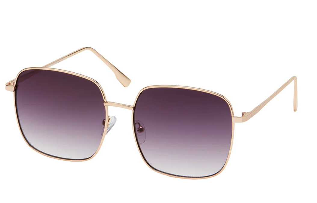 Jade Gold Square Sunglasses