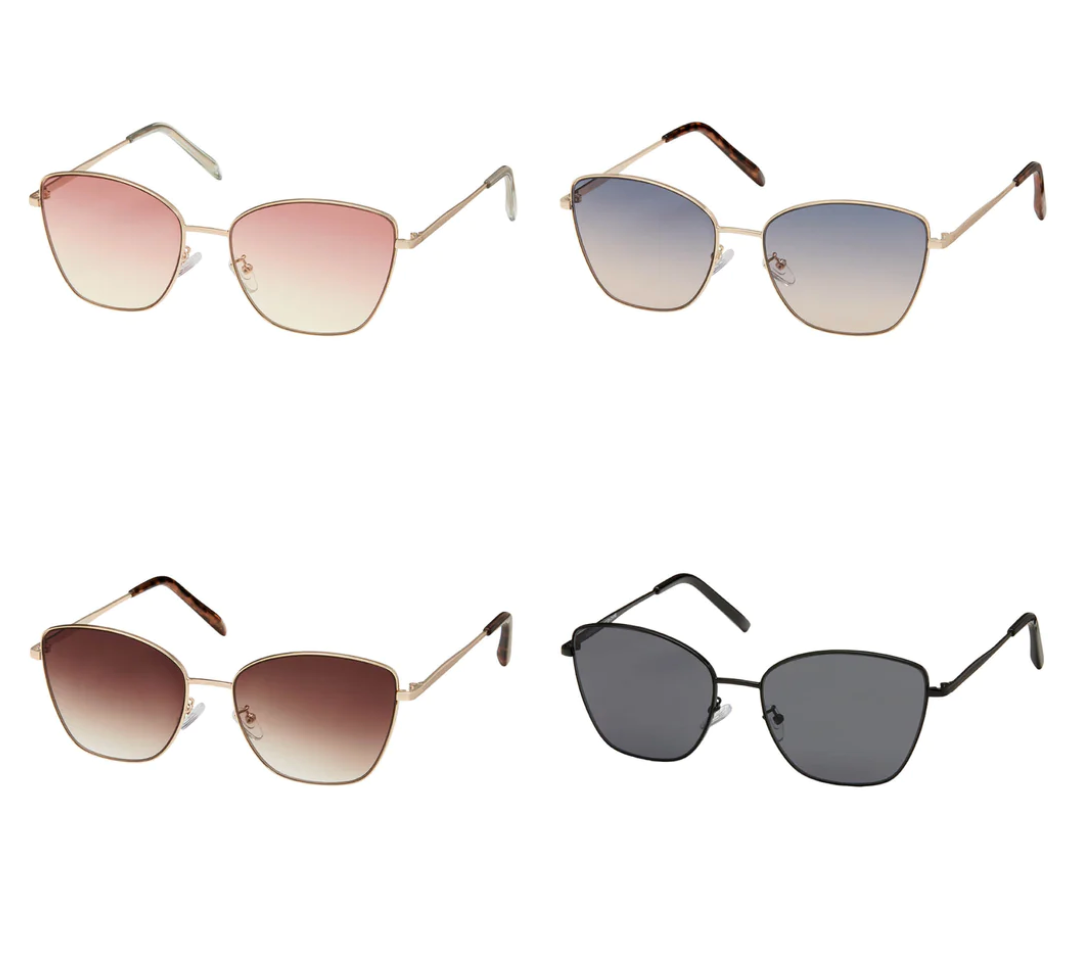 Jade Metal Cat Eye Sunglasses