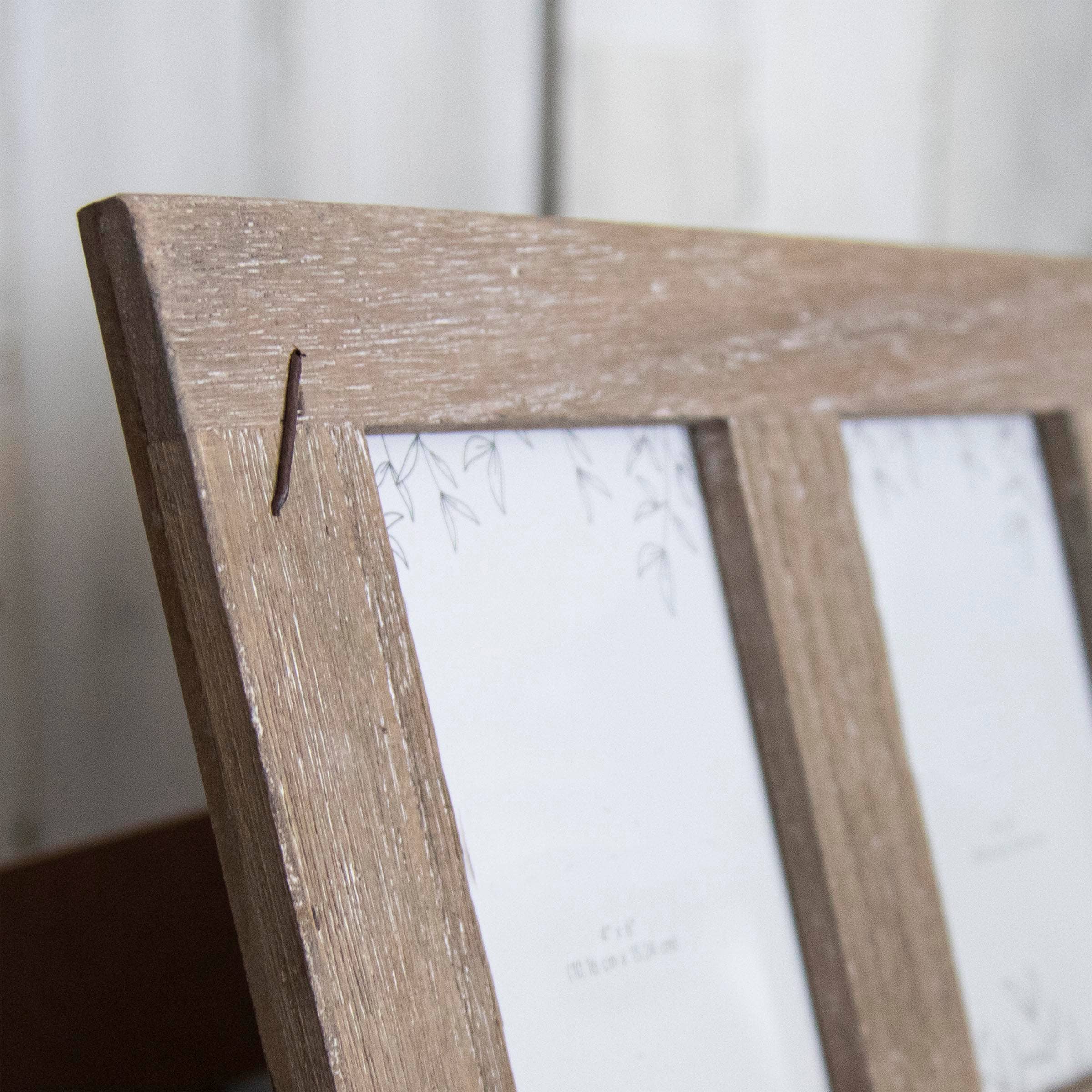 4X6 Five Photo Weathered Wood Frame