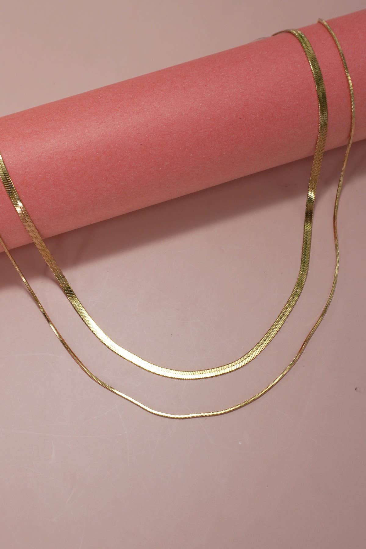 SILVER STAINLESS STEEL TARNISH FREE  MULTI LAYER NECKLACE