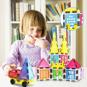 101 Piece Magnet Tile Building Blocks Construction Toys Set