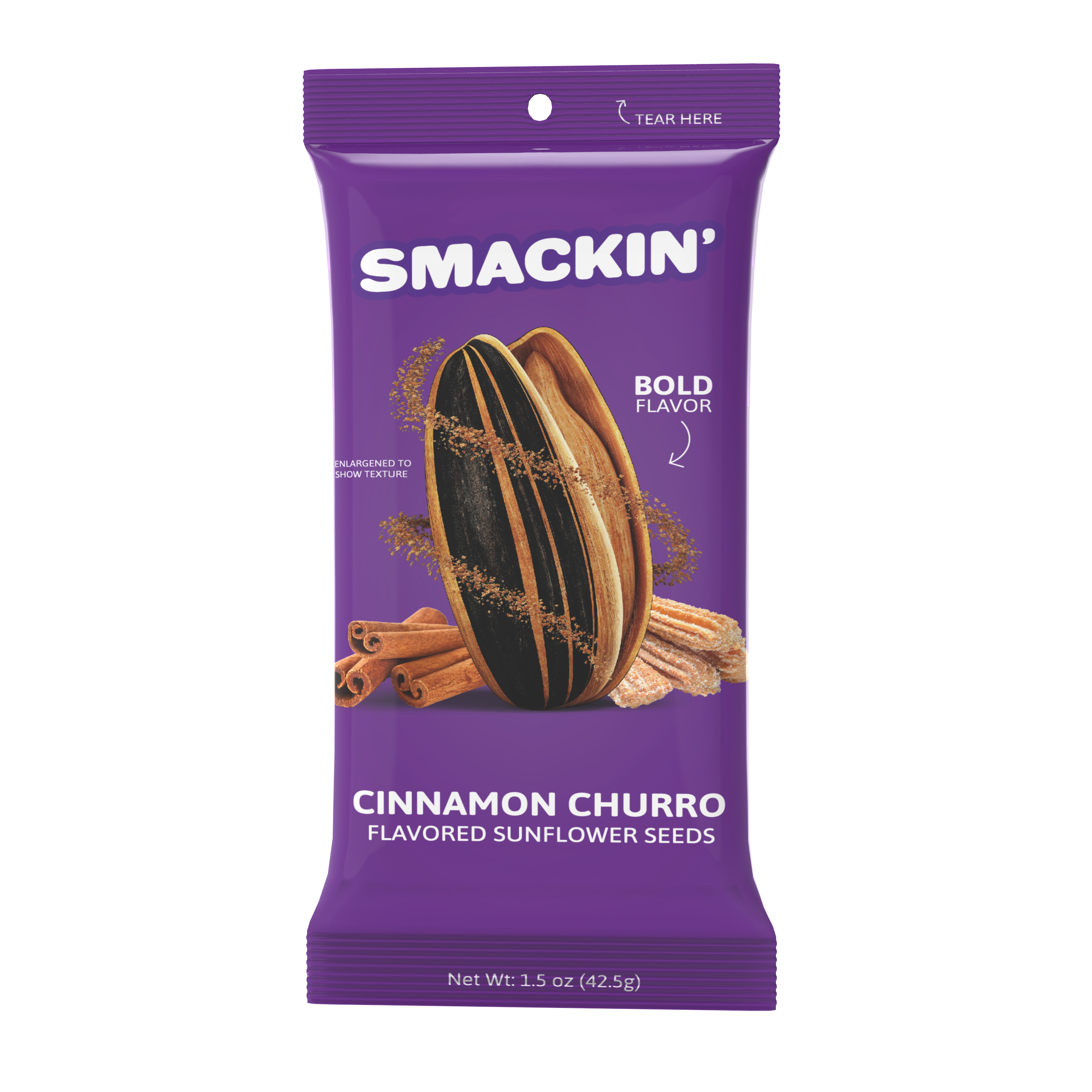 Cinnamon Churro SMACKIN' Sunflower Seeds Sampler Pack (1.5 oz)