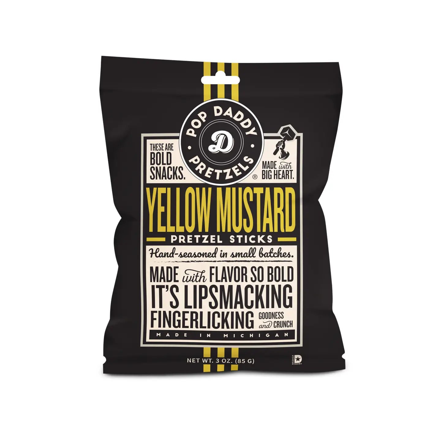 Yellow Mustard Seasoned Pretzels 1.5oz