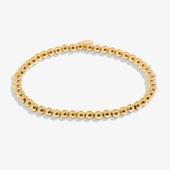 4mm Bead Stacking Bracelet In Gold-Tone Plating