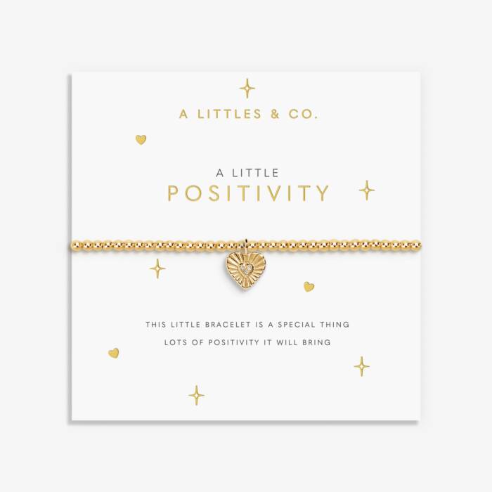 A Little 'Positivity' Bracelet In Gold-Tone Plating