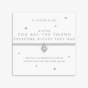 A Little 'You're The Friend Everyone Wishes They Had' Bracelet In Silver Plating