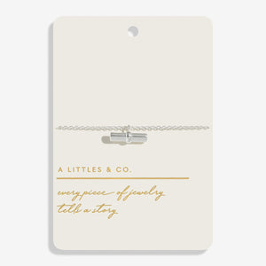 Style Stories Heart T-Bar Bracelet In Silver Plating